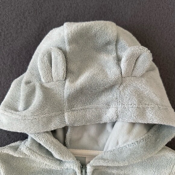 NWT Carters Pastel Green 3Piece Set Hooded Jacket Bear Face Bodysuit Pants Sz 9M - Picture 6 of 11